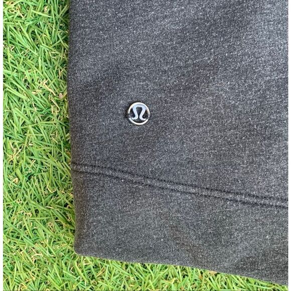 Lululemon Take Ten Heathered Grey cinch HOODIE SWEATSHIRT JACKET sz 12 - Picture 2 of 9